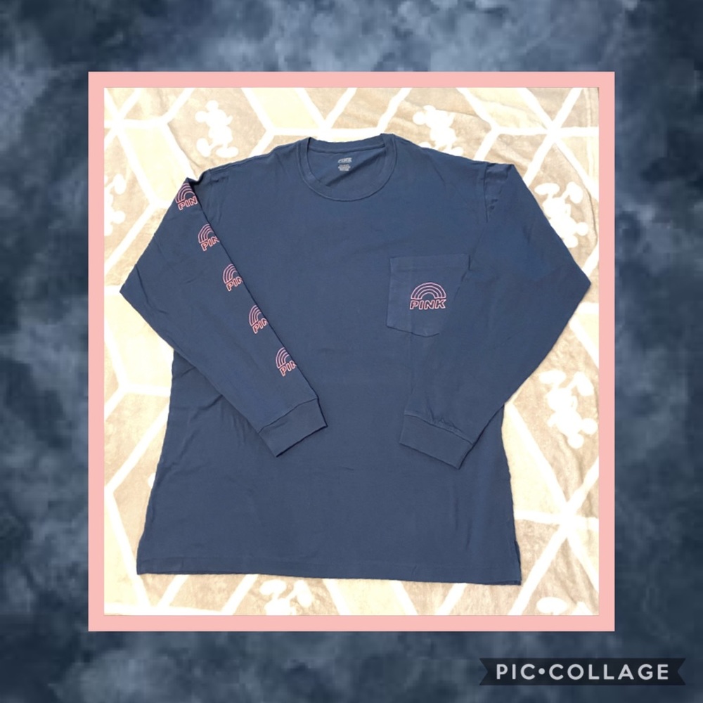Victoria’s Secret PINK campus long sleeve tee
